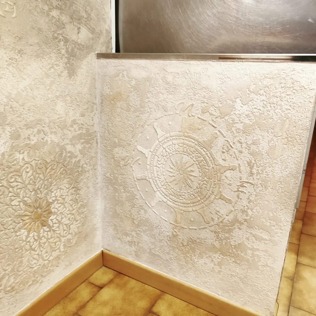 Pizzeria-muro-invecchiato-con-stensil-Dopo-3